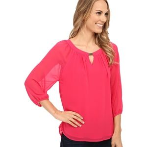 *NWOT* Calvin Klein Women's 3/4 Sleeve Top W/Bar